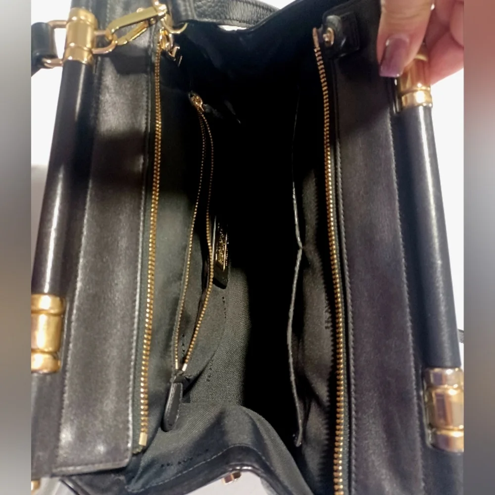 Coach Grace Black Leather Bag - Picture 9 of 13